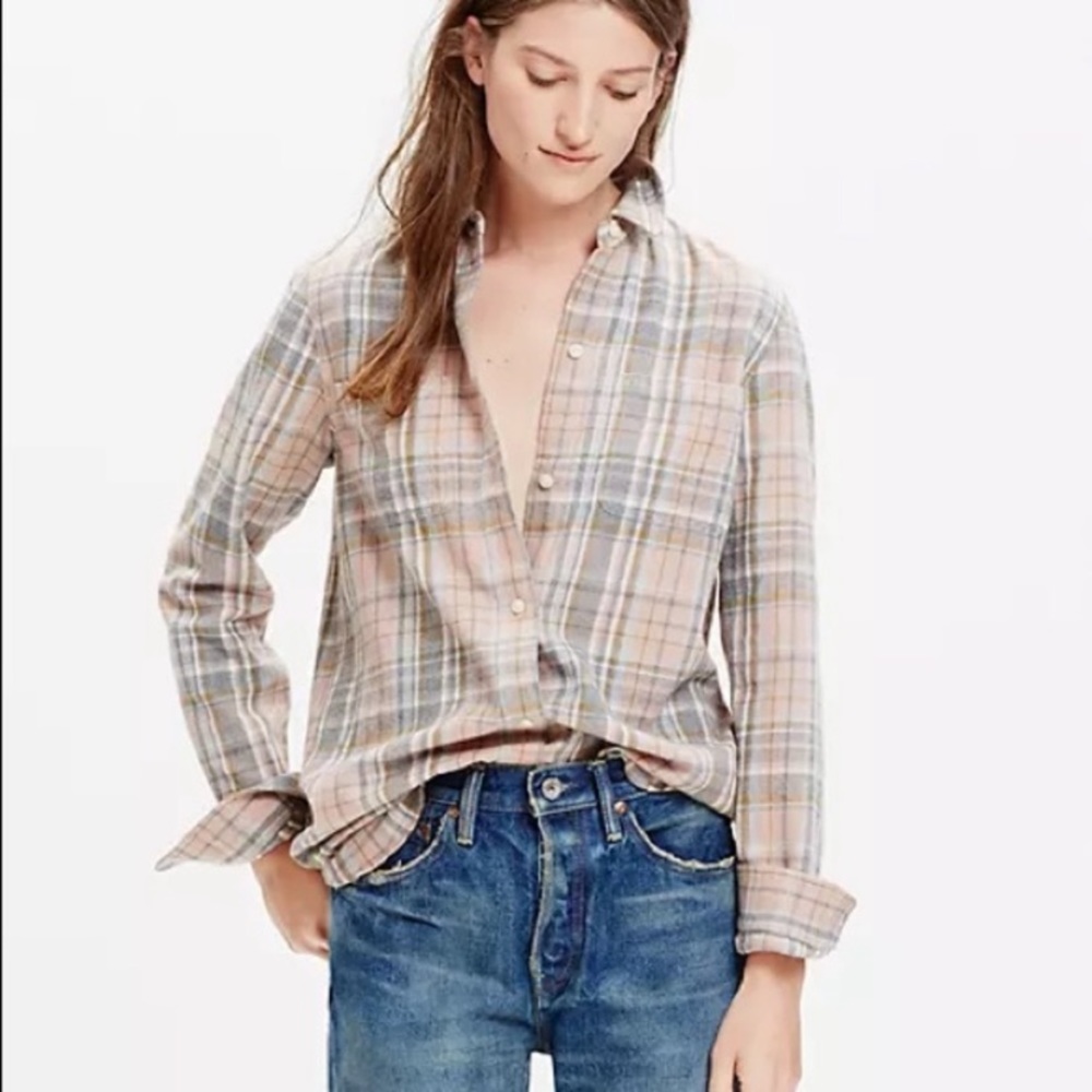 Madewell ex boyfriend shirt